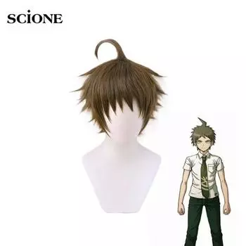 Парик Danganronpa Hinata Hajime, карнавальный костюм, супер Dangan Ronpa 2, термостойкие синтетические волосы, мужские карнавальные вечерние парики