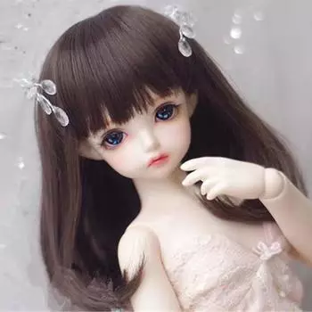 Парик для кукольных волос Bjd, длинные прямые волнистые волосы Bjd SD, парик для девочек