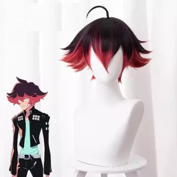 Парик Gueira, аниме PROMARE Mad Burnish, парик для косплея, черный, красный, термостойкие синтетические волосы, парик для косплея на Хэллоуин, Gueira, парик для косплея One Size красный