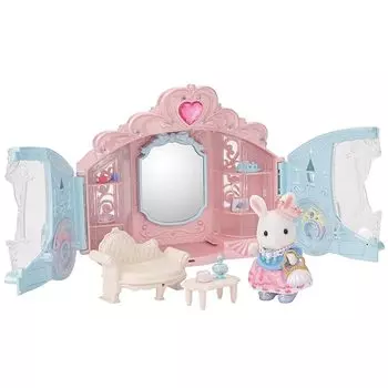 парикмахерская sylvanian families [ стильный набор для комнаты с блестящей каретой ] сертификация Fu 19 ST mark игрушки для кукольного домика от 3 лет и старше