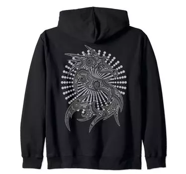 Парка на молнии с рисунком в виде дракона Fantasy Dragon Sunbeam 4 Fan Fan Fan - - - чёрный
