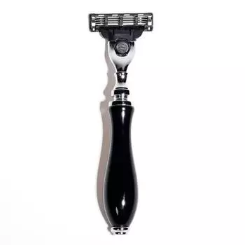 Parker Headquarters Resin Black-M3 Gillette Mach3 Razor Бритва для влажной уборки, 1 шт., 1 шт.