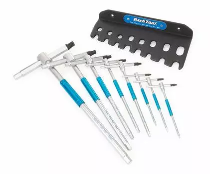 Набор шестигранных ключей Parktool Профессиональный набор шестигранных ключей, разработанный для велосипеда Черный ключ типа Torx 3 4 5 6 8 Т-образная рукоятка для обслуживания. THH-1 (2 / чёрный