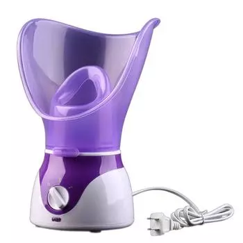 Пароварка для лица Deep Cleanser Mist Steam Sprayer Spa Skin Vaporizer EU Plug фиолетовый