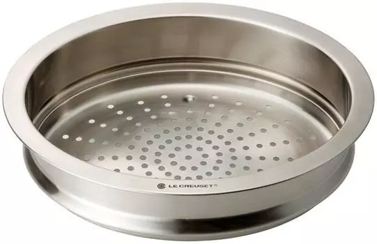 Пароварка Le Creuset Steamer Oval 25 см, японская [Авторизованный продукт] серебряный