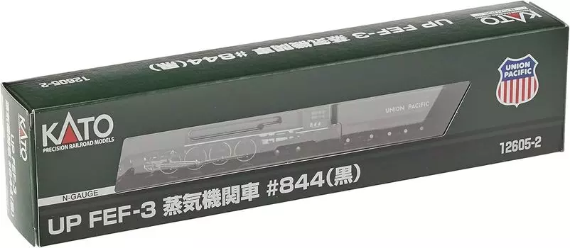 Паровоз УП 12605-2 ФЭФ-3 №844 (черный) чёрный