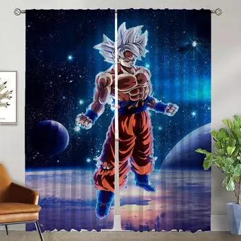 Partition Dragon Curtains Child Room Window Curtain for Room 2 Panel Tulle for Bedroom Shades Halloween Decoration Living Camera W50xH70cmx2pcs-CL