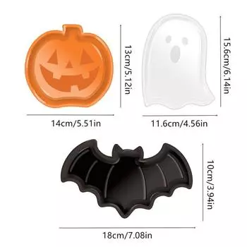 Party Snack Tray High Quality And Durable High Capacity Halloween Party Supplies Plastic Fruit Plate Bright Colors