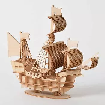 Парусный корабль «сделай сам», игрушки, 3D деревянная головоломка, игрушка в сборе, деревянные наборы для рукоделия, украшение стола для детей
