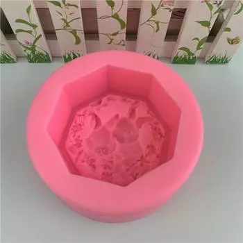 Пасхальный кролик силиконовая форма помадка мусс бисквит формы DIY торт шоколадный декор инструмент конфеты сахарное ремесло дропшиппинг розовый