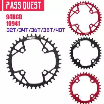 PASS QUEST 94BCD Велосипедная цепь 32T-40T Велосипедная звезда MTB Горный велосипед Узкая шатунная система с широкими зубьями Корона для NX GX X1 DK 96 94BCD 32T
