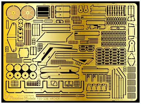 Passion Models Artillery Archer Etched Parts for Tamiya MM35356 Plastic Model Parts 1/35 Self-Propelled P35-138