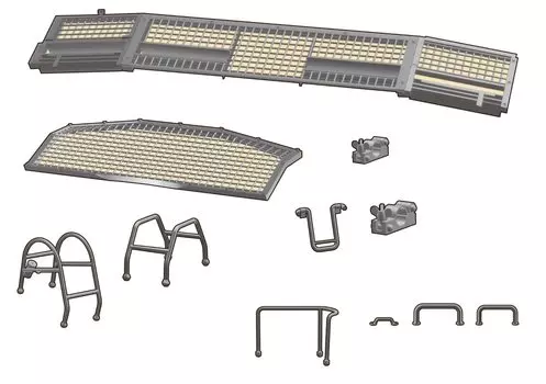 Passion Models M18 Hellcat 3D parts set Plastic model parts Molding color 1/35 P35T-011