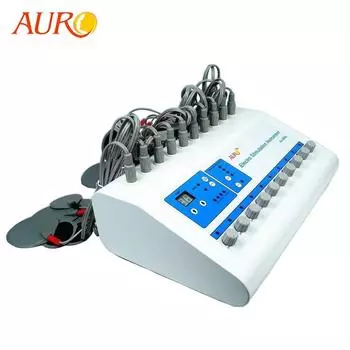 Пассивный миостимулятор Au-800S Auro Gymnastics, 10-канальный тренажер для похудения белый