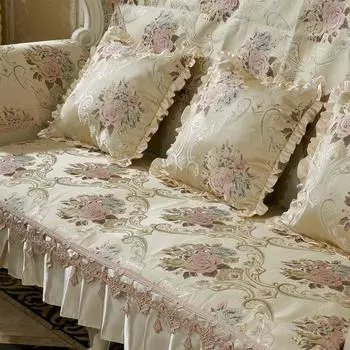 Пасторальный чехол для диванной подушки из ткани Four Seasons Guifei 80*75