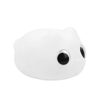 Pat Silicone Small Night Light Bedroom Sleeping Woman Birthday Gift Usb Charging StyleA