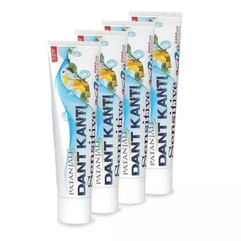 Patanjali Dant Kanti Toothpaste for Sensitive Teeth 200g (50gx4), Helps in Reduction in Bad Breath, Cavity Free Smile, Freshness with Protection