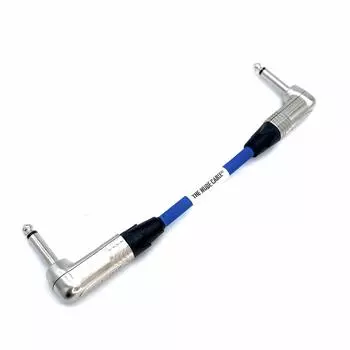Patch cable for effector NUDE CABLE 20cm patch Blue L-L синий
