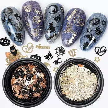 Patch Nail Art Sequins DIY Nail Art Decorations Halloween Nail Art Jewelry Manicure Accessories 2