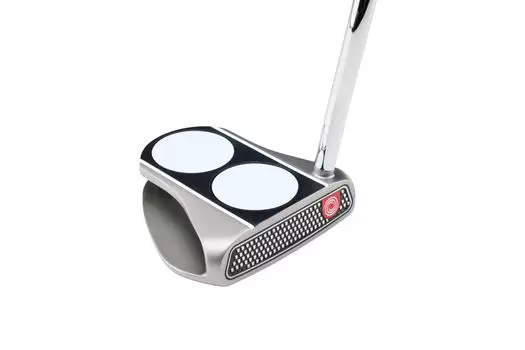 Паттер ODYSSEY для правой руки MICROHINGE 2-BALL V-LINE с двойным изгибом (Молоток типа Odyssey стальной 34 дюйма) Сталь Мужская