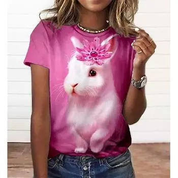 Pattern Series 3D Print T-shirt Summer Women Animal T Shirts Streetwear Harajuku Y2k Tops Short Sleeve Tees Clothing XXS