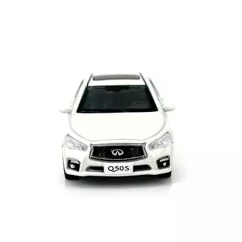 Paudi Model 1/64 Infiniti Q50S коллекция мини-автомобилей белого цвета Готовый продукт