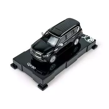 Paudi Модель мини-автомобиля 1/64 Infiniti 2020 QX80 коллекция Готовый продукт черный