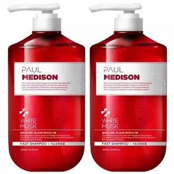 Paul Madison Deep Fast Шампунь от выпадения волос Белый мускус, 1077мл, 2 корейских ухода за волосами