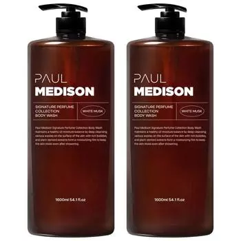 Paul Madison Signature Perfume Collection Гель для душа с ароматом белого мускуса, 1,6 л, 2 шт.