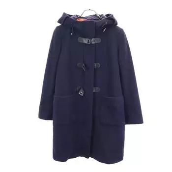 Paul Smith Duffel coat 42 Navy BLACK Women Used