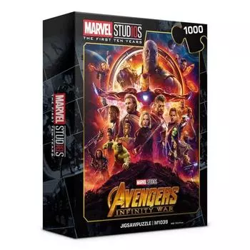 Пазл Avengers Marvel, посвященный 10-летию Marvel M1039, 1000 деталей, разные цвета Пазл, Детские игры, Развивающие игрушки