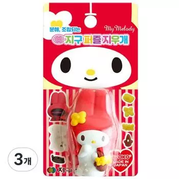 Пазл Earth Chemical District My Melody Eraser, 3, 7 деталей, лучший пазл для малышей в Корее