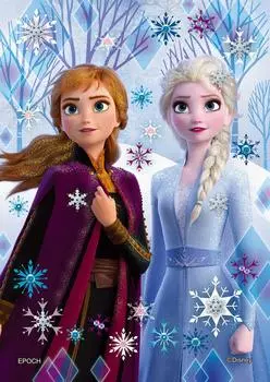 Пазл Epoch 108 элементов Disney Elsa Anna & -icy white- [Украшение пазла] (18,2x25,7см)