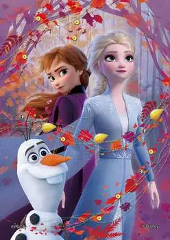 Пазл EPOCH из 108 деталей Disney Elsa Anna x с клеем и шпателем, в комплект входят декоративные детали EPOCH & -autumn red- (18.2 25.7см) 72-022