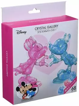 Пазл HAnayama 68 деталей Crystal Gallery Микки Минни [3D пазл] &