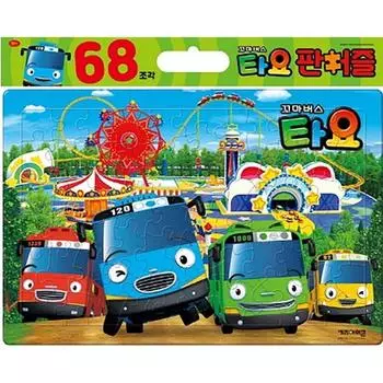 Пазл IConix Little Bus Tayo Park IC0841, 1, 68 Peace, Лучшая головоломка для малышей в Корее