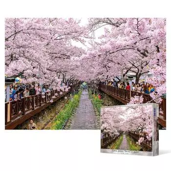 Пазл из 1000 деталей / Jinhae Yeojwacheon Stream [510x735 мм] [BN10-063] [BN] [Пейзажная головоломка] [Рамка пазла], популярная корейская головоломка