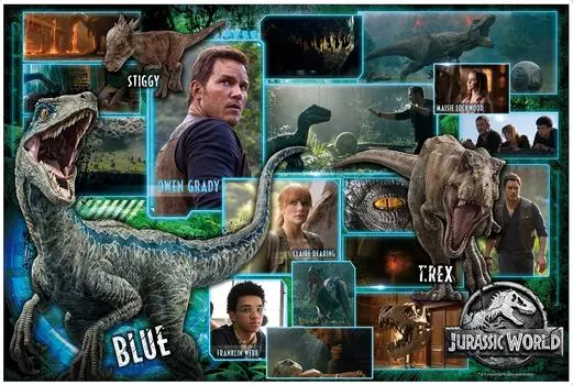 Пазл из 1000 деталей Jurassic Kingdom World/Fallen (50x75cm)
