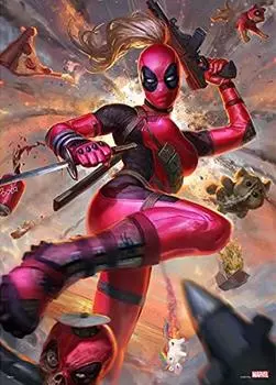 Пазл из 1000 деталей Marvel Lady Deadpool Gyutto Series [Чисто белый] (38,2x53,2см)
