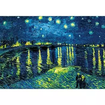 Пазл из 1014 деталей - Звездная ночь на Роне, популярная корейская головоломка