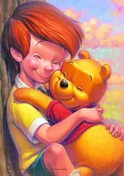Пазл из 108 элементов Disney Кристофер Робин Пух и (18,2x25,7см)
