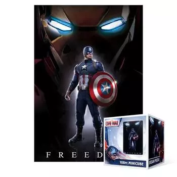 Пазл из 108 элементов - Marvel Civil War Капитан Америка (Мини), популярная корейская головоломка