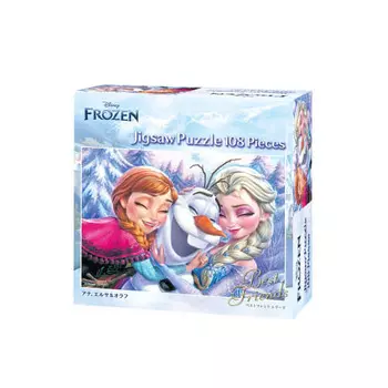 Пазл из 108 деталей Disney Анна, Эльза и Олаф (18,2 х 25,7 см)