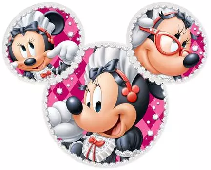Пазл из 151 элемента Stained Art Silhouette Gallery Charming Minnie
