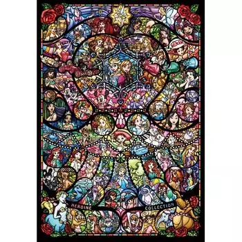 Пазл из 2000 деталей Disney & Disney Pixar Heroine Collection Витраж (73х102см)