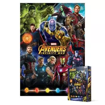 Пазл из 500 деталей - Коллекция Marvel Avengers Infinity War, популярная корейская головоломка