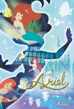Пазл из 70 деталей Disney Silhouette Art Memory-Ariel- [Prism Petit] (10x14,7см) 97-273