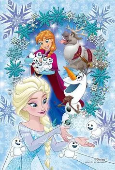 Пазл из 70 деталей Frozen Dream Window Anna Elsa Art - & - [Prism Petit] (10x14,7см)