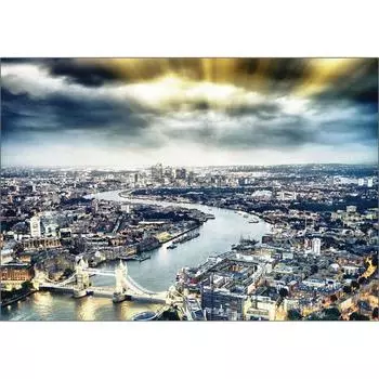 Пазл Korea Tower Bridge с драматическим закатом 3214, 2000 деталей, разные цвета, 2000 деталей Пазл, Детские игры