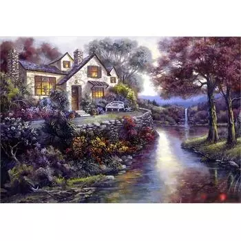 Пазл Life Clear Stream Bungalow 300 деталей, 25х34см